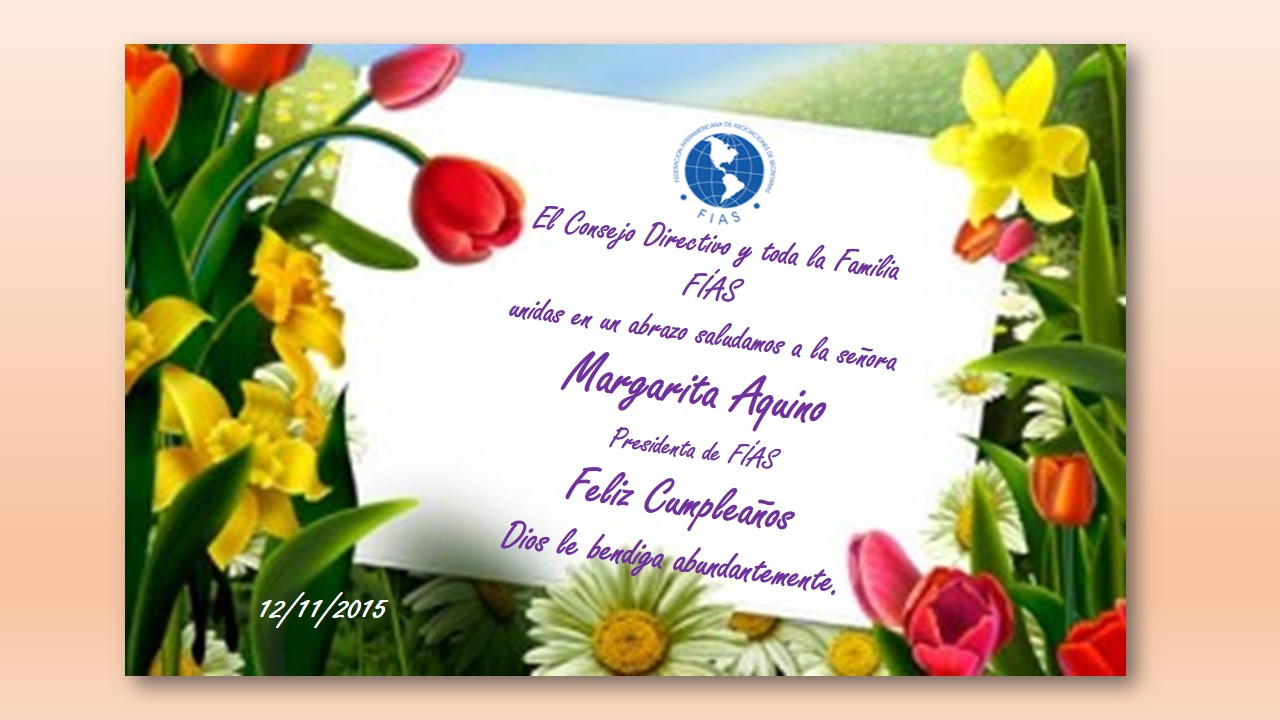 Feliz Cumpleanos Margarita Aquino Federacion Interamericana De Asociaciones De Secretarias Ver más ideas sobre feliz cumpleaños, feliz cumpleaños chistoso, cumpleaños chistoso. feliz cumpleanos margarita aquino